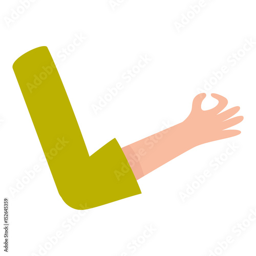 Female, woman arm, hand showing okay, OK sign, approval, confirmation, cartoon vector illustration isolated on white background. Cartoon female hand showing okay, OK gesture, nonverbal communication