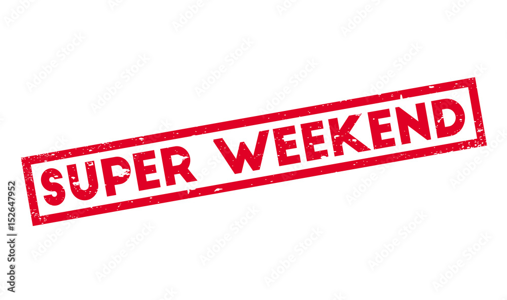 Super Weekend rubber stamp. Grunge design with dust scratches. Effects can be easily removed for a clean, crisp look. Color is easily changed. Super Weekend rubber stamp. Grunge design with dust scratches. Effects can be easily removed for a clean, crisp look. Color is easily changed.