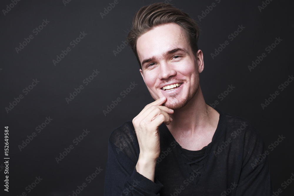 Studio portrait of a young man Studio portrait of a young man