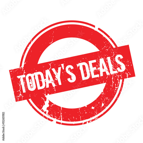 Today s Deals rubber stamp. Grunge design with dust scratches. Effects can be easily removed for a clean, crisp look. Color is easily changed.