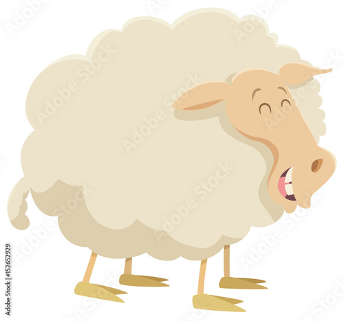 cartoon sheep farm animal