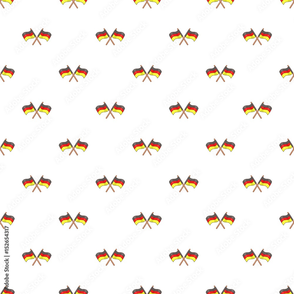 Flag of Germany pattern, cartoon style