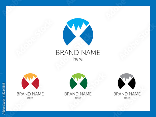 Snow mountains for company logo