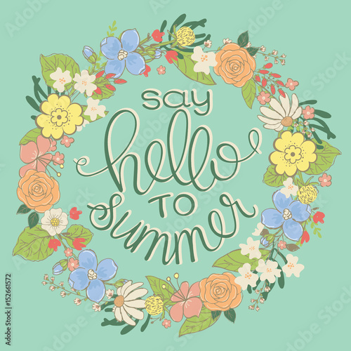 Summer. Logo design for banner, poster, cover