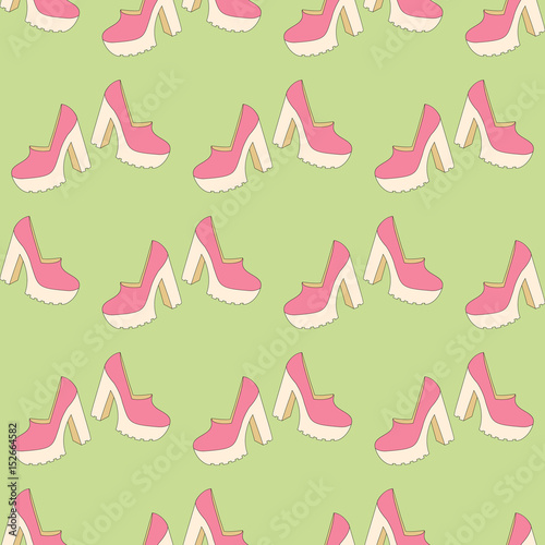 High heels seamless pattern