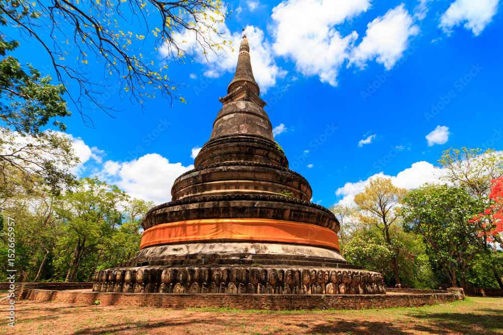 pagoda in Wat Umong of Chiang Mai in Northern Thailand pagoda in Wat Umong of Chiang Mai in Northern Thailand