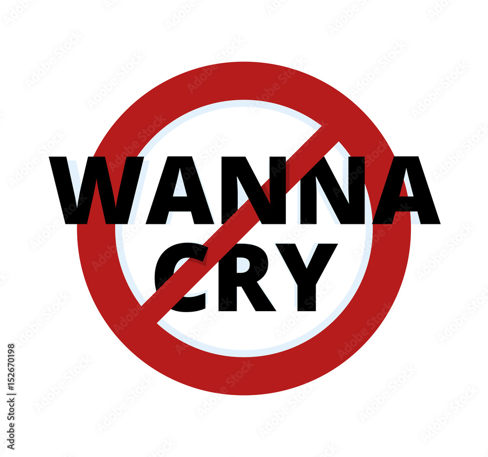malware attack. ransom malware name is wanna cry. cyber virus. vector icon malware attack. ransom malware name is wanna cry. cyber virus. vector icon