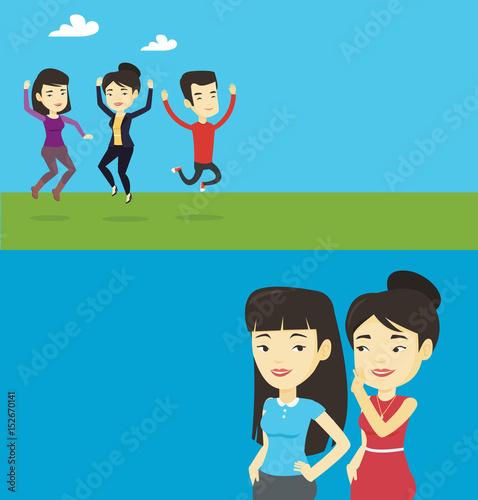 Two lifestyle banners with space for text.