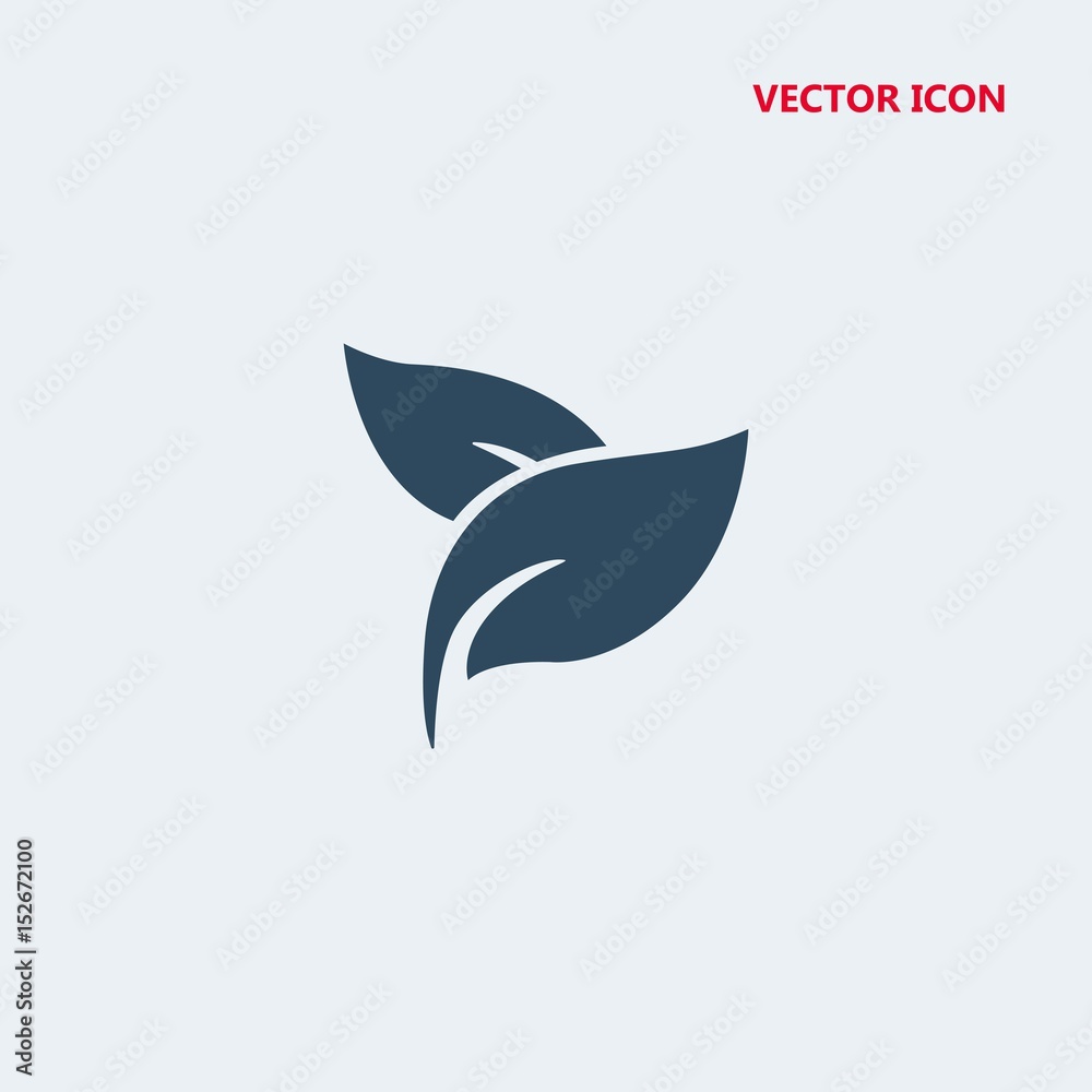 herbal spa treatment leaves vector icon