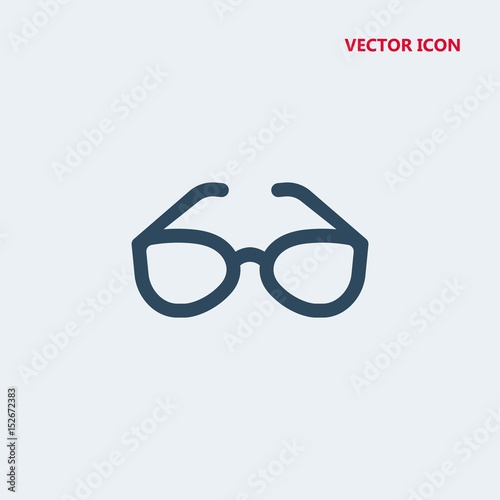 vintage eyeglasses vector icon