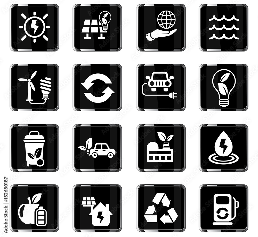 alternative energy icon set alternative energy icon set