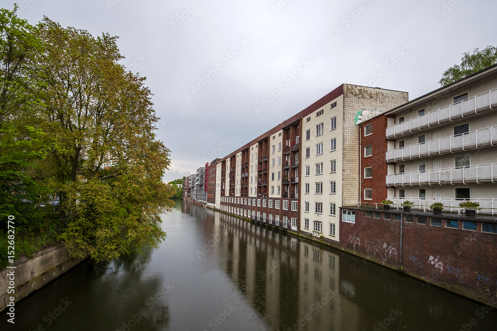 Fototapeta premium wohnen am kanal