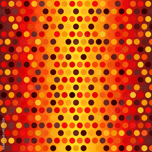 Polka dot pattern. Seamless vector dot background