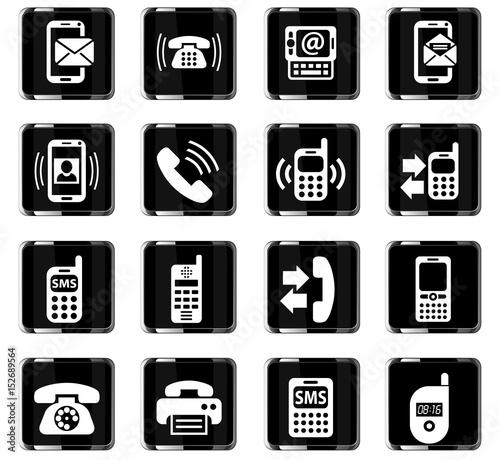 phone icon set