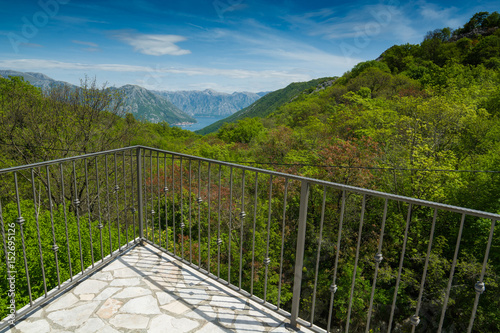 View to the Bako Kotor bay from hotel