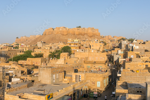 Jaisalmer city view with the fort on the hill, Rajasthan, India © Mazur Travel