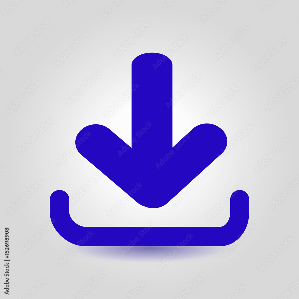 Download icon. Upload button. Flat design style. Download icon. Upload button. Flat design style.