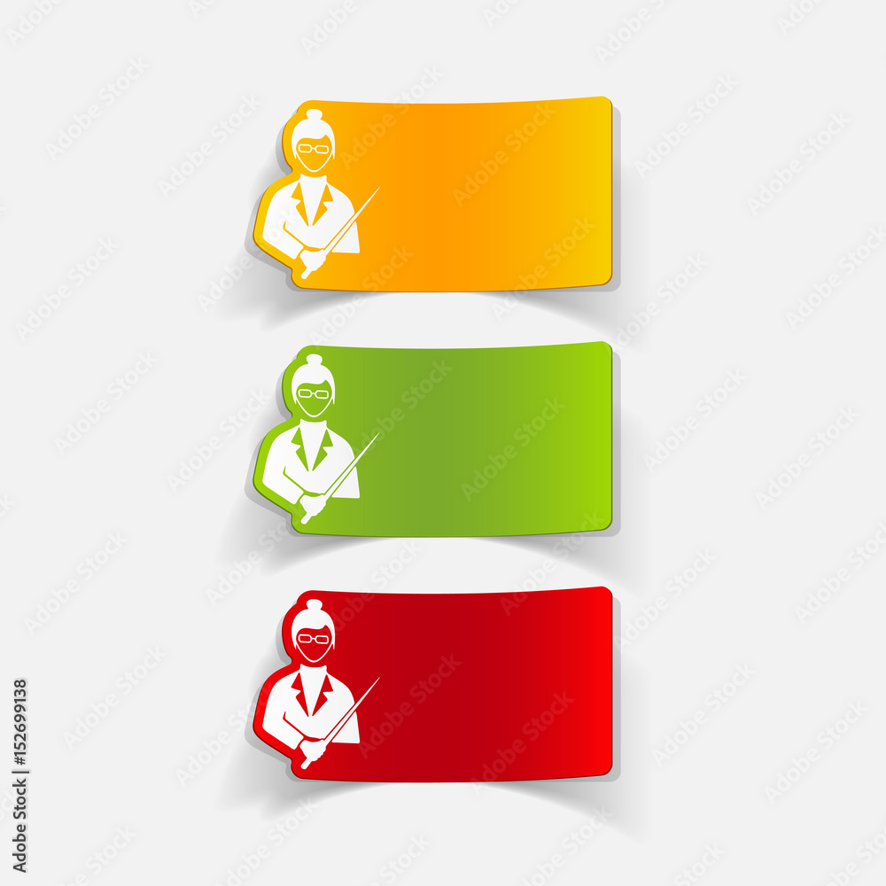 Obraz premium realistic design element. teacher