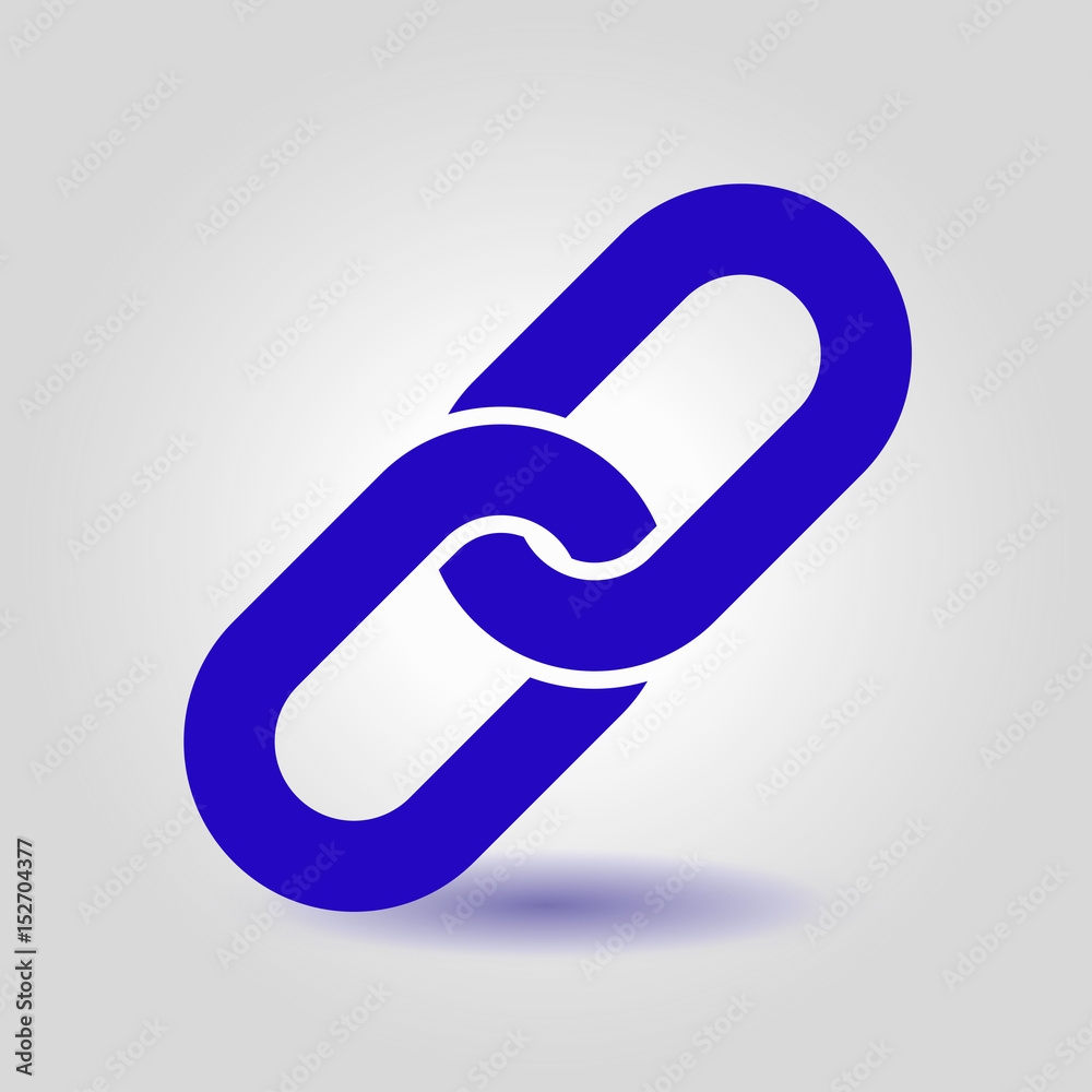 Link single icon.Chain link symbol. Icon link to the source. Link single icon.Chain link symbol. Icon link to the source.