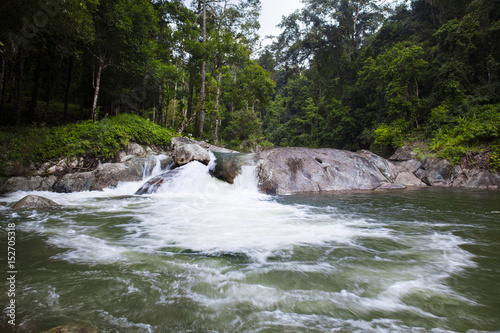 Quadro em tela Karom waterfall  is one of the attractions of Nakhon SI thammarat province