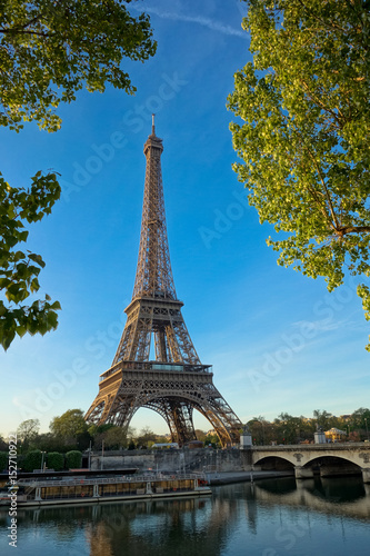 Dawn at the Eiffel Tower  Paris.