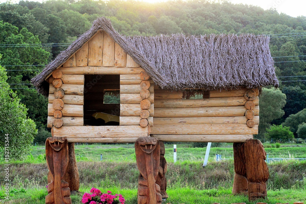 Wooden little house for kids