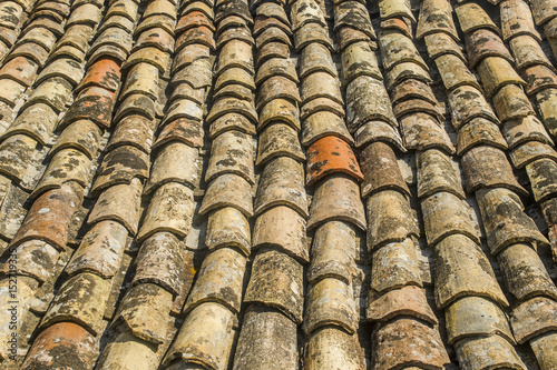Old tile roof