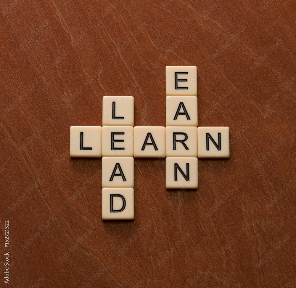 Crossword puzzle with words Learn, Lead and Earn. Leadership concept. Crossword puzzle with words Learn, Lead and Earn. Leadership concept.