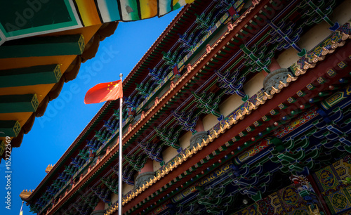 Canvas Print Buddhist temple in HongKong, China