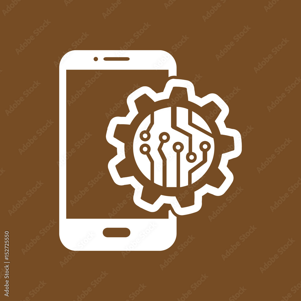 Electronic circuit of technological device. Technology scheme square symbol. Electronic circuit of technological device. Technology scheme square symbol.