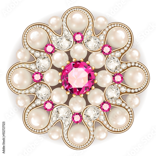 Photographie Mandala brooch jewelry, design element