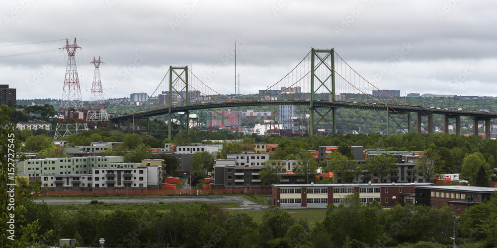 Bridge connecting Dartmouth and Halifax, Nova Scotia, Canada