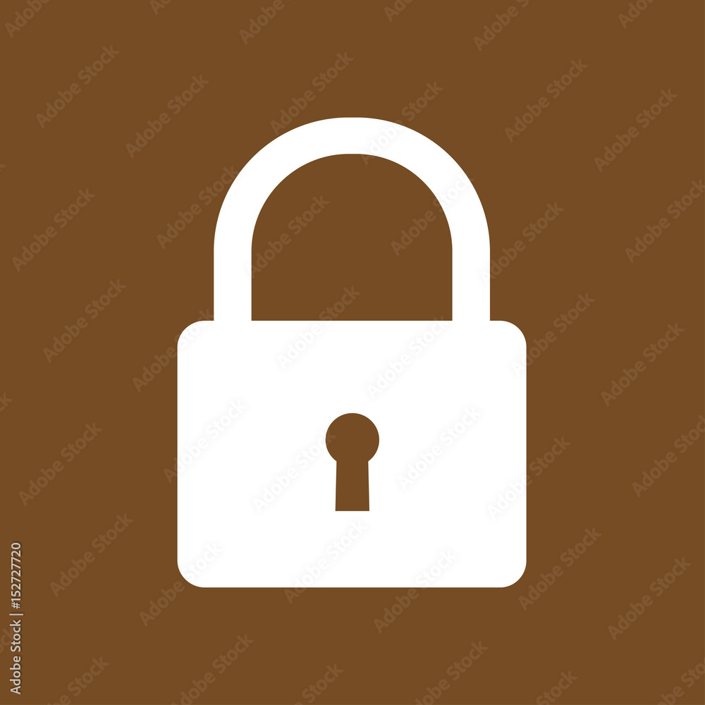 Lock icon. User login or authenticate icon. Flat design style. Lock icon. User login or authenticate icon. Flat design style.