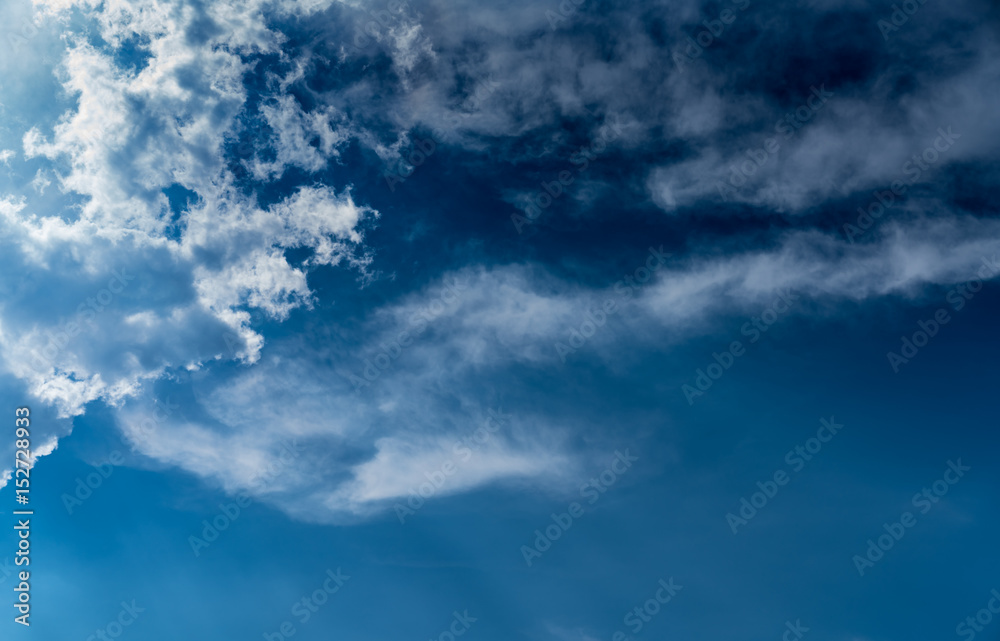 Cloud with blue sky