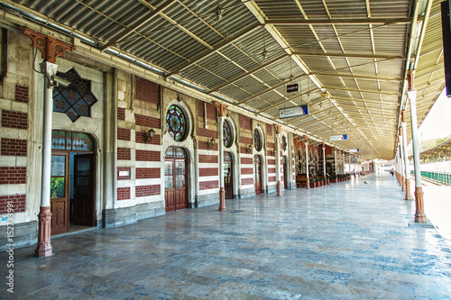 Obraz na plátně Old Platform on Sirkeci railway station, Istanbul, Turkey