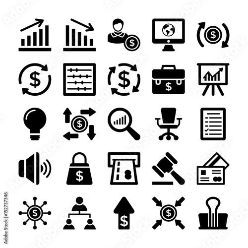 Banking and Finance Line Vector Icons 8