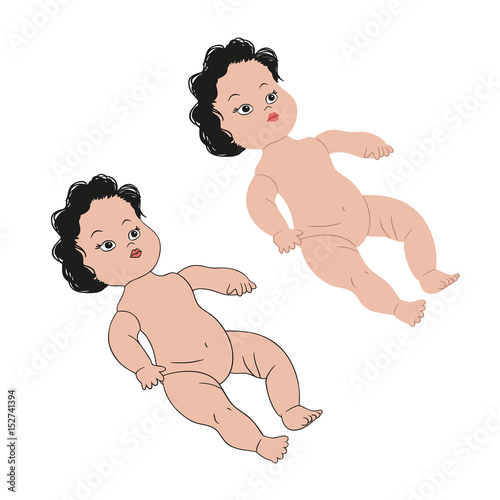 Doll without clothes