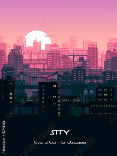 Urban landscape illustration