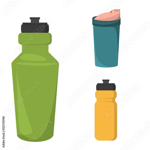 Blank plastic bottle for water vector illustration