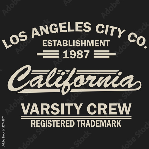 Los Angeles Athletics typography stamp, California t-shirt vector emblem graphics, vintage sport wear tee print design