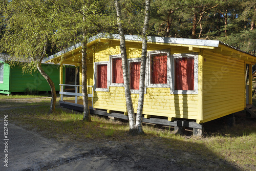 Beach homes for holiday on the Baltic sea coast © Flavijus Piliponis