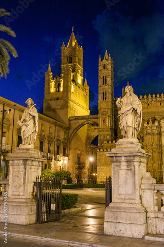 PALERMO, ITALY - October 13, 2009: the cathedral church of the Roman Catholic of Palermo, Sicily, Italy