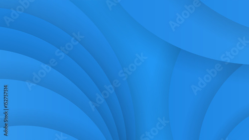 Abstract background of blue color. Curved lines. Vector illustration