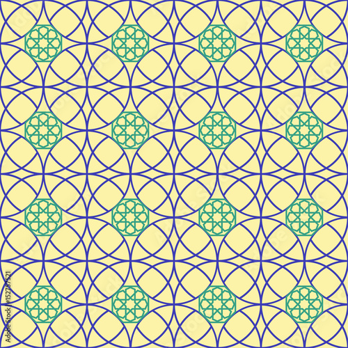 Abstract seamless patterns in Islamic style.