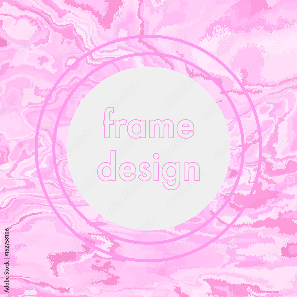 Vintage grunge pink frame design, modern stylized background. Stock ...