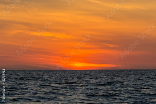 Colorful sunset over the sea © aon_skynotlimit