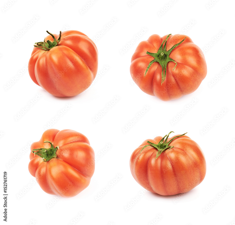 Ripe red beef tomato isolated Ripe red beef tomato isolated