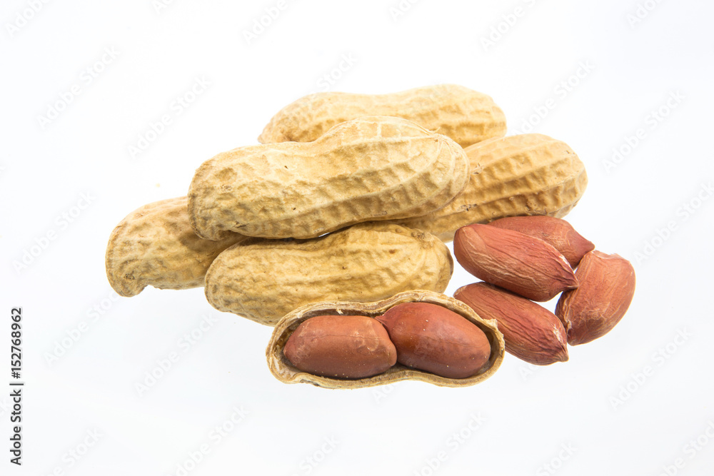 Peanut isolated on white background Peanut isolated on white background