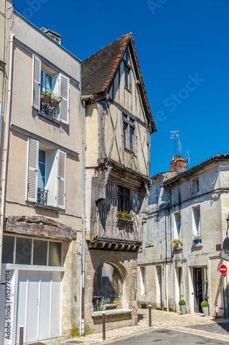 Historic buildings in Cognac, a town in France