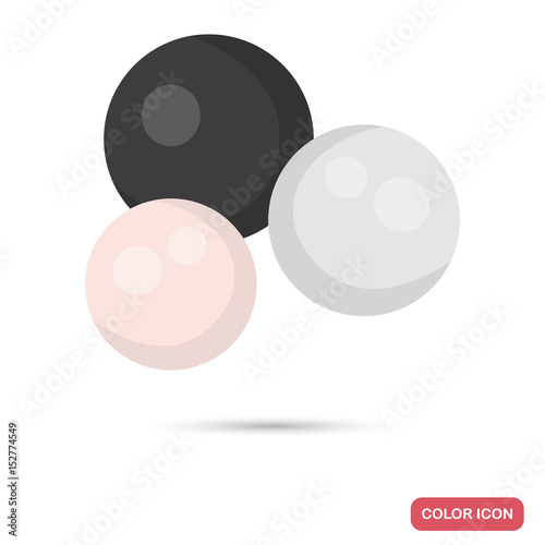 Pearls color icon for web and mobile design